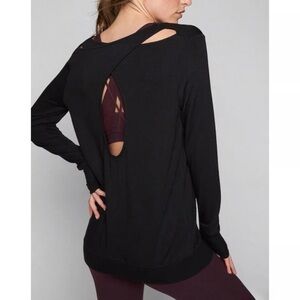 Women’s Athleta Coaster Go To Cross Back Keyhole Cutout Pullover Size XXS